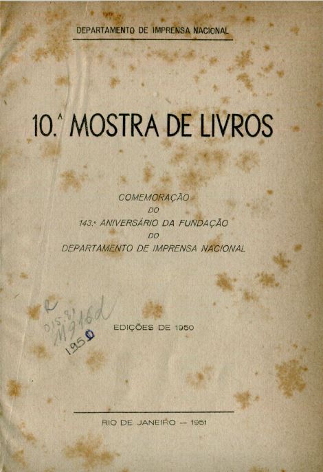 Capa do Livro 10ª Mostra de Livros - (015.81)