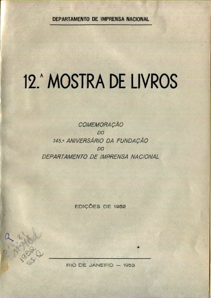 Capa do Livro 12ª Mostra de Livros - (015.81)