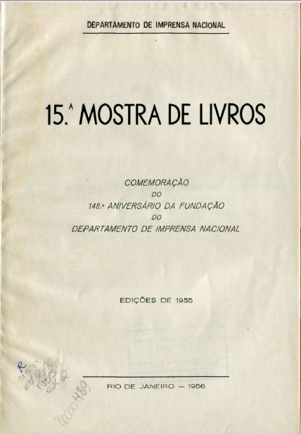 Capa do Livro 15ª Mostra de Livros - (015.81)