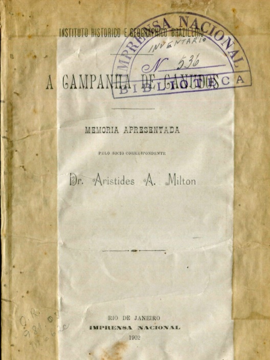 Capa do Livro A Campanha de Canudos